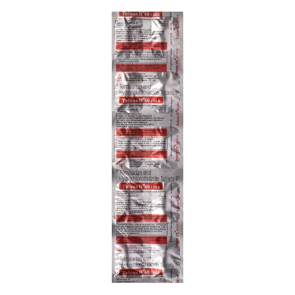 Telvas H 40/12.5 (10 tablets) - Image 2